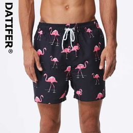 Men's Swimwear Datifer Summer New Arrival 2024 Mens Shorts Polyester Gym Breathable Mesh Liner Elastic Waist Side Pocket Traje De Bao Beach d240424