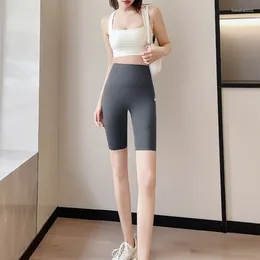 Women's Pants Women Yoga Shorts With Pockets Workout Comfortable Leggings Running Suitable For Various Occasion 066C