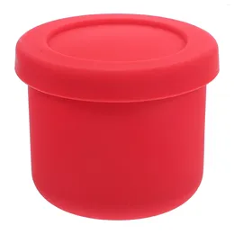 Dinnerware Round Lunch Box Salad Container Portable Convenient Silica Household Supply Compact