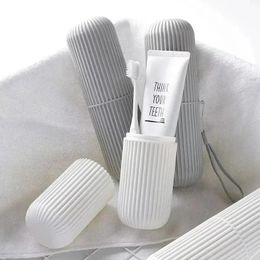 Travel Practical Toothbrush Cup Portable Bathroom Toothpaste Holder Storage Case Box Environmentally Friendly Travel Rinse Cup