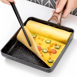 Pans Multifunctional Pan Japanese Omelette No Oil Non-stick Frying Cookware Kitchen Utensils Breakfast Maker
