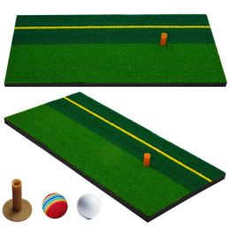 Aids Large Golf Training Practice Mat Driving Pitching Chipping Home Yard Mat Outdoor Mats Golf Hitting Grass