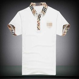 Stripe Short Summer Designer T Shirt Cotton Embroidered Logo Men Shirt Sleeve