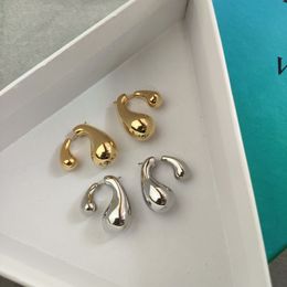 2024 Spring Summer New France B V Brand Designer Earrings for Women Luxury 18K Gold Drop Design Top Grade Silver oorbellen aretes Earings Earring Ear Rings Jewelry