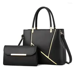 Shoulder Bags Fashion Stitching Pattern Pu Leather For Women Business Handbags Travel Luxury Hand Bag Female Large