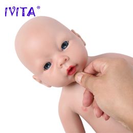 Dolls IVITA WB1506 20inch 3200g 100% Silicone Reborn Baby Doll Realistic Unpainted Soft Dolls Boy Bebe Toys with Clothes Children Gift