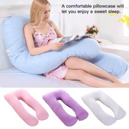 Supplies U Shape Women Body Pillow Maternity Pillows Side Protect Pregnancy Body Pillow Soft Coral Fleece Sleepers Relaxing Pillows