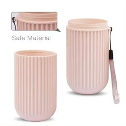new Travel Portable Toothbrush Cup Bathroom Toothpaste Holder Storage Case Box Organiser Toiletries Storage Cup Bathroom Accessories for