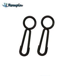 Rompin 30pcslot Carp Fishing Quick Link Clips Round Head Snap Safety Connector Pin Matt Black Carp Fishing Terminal Tackle2414817