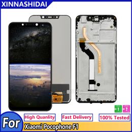 Screens AMOLED For XIAOMI MI POCO F1 Display LCD Touch Screen Digitizer Assembly For Xiaomi Poco F1 LCD M1805E10A Replacement Parts