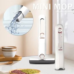 Mini Mops Floor Cleaning Sponge Squeeze Mop Household Tools Home Car Portable Wiper Glass Screen Desk Cleaner 240418