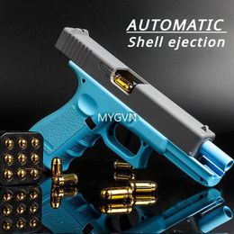 Colt Pistol Automatic Shell Ejection Pistol Laser Version Look Real Moive Prop Toy Gun For Adults Kids Outdoor Games Prop Interactive Birthday Gifts