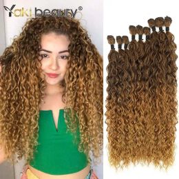Weave Weave Weave Synthetic Curly Hair 20 24 28Inch Long Kinky Curly Bundles Organic Fake Hair Water Wave Heat Resistant High Quali