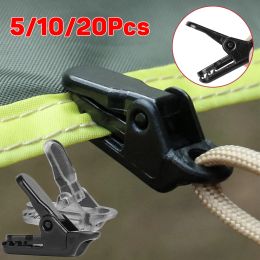 Shelters 10/20 Pcs Awning Clamp Tarp Clips Snap Hangers Tent Camping Survival Tighten Tool Tarpaulin Clip Grip Hook for Outdoor Camp Hike