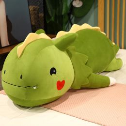 Cushions Big Kawai Cartoon Animal Plush Toys Soft Cotton Dinosaur Pillows Beautiful Bed Decorations Birthday Gifts