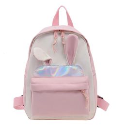 Fashion Children School Bags Bunny Portable Backpacks Kids Cute Travel Rucksacks Cute Boys and Girls School Book Backpack 240423