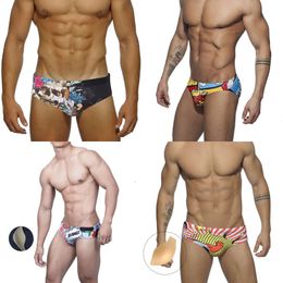 Swimwear Men's Sexy Mens Nylon Quick Dry Cartoon Swimming Briefs Gay Low Waist Swimsuits Fashion Pouch Beach Pool Spa Bathing Panties 230630