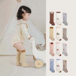 Warmers 3 Pairs/set Toddler Long Socks New Autumn Newborn Baby Kids Soft Prewalker Stockings Cotton Girl Infant Boy Cute Boneless Socks