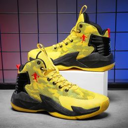 Boots 2024 Men's High top Basketball Shoes Kids Boys Sneakers Outdoor Sports Training Shoes Men Comfort Breathable Gym Sneakers Male