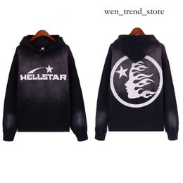 Hellstar Hoodie Designer Men's Hoodies Sweatshirts Portrait High Street Tide Hip Hop Thickened Athleisure Hand Painted Pockets Womens Sweaters Hellstar 862