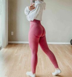 Yoga Outfit Fitness Supplies Contour Seamless Leggings Women Curves Pants Gym Outfits Workout Clothing Fitness Sports Wear Pink Li5109817