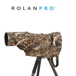 Bags ROLANPRO Rain Cover Raincoat for Telephoto Lens Rain Cover/Lens Raincoat Army Green Camouflage Guns Clothing XL L M S XS XXS