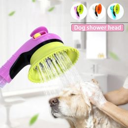 Removers Pet Bath Sprayer With Builtin Massage and Bathing Brush Paw Cleaners Dog Wash Shower Bathroom Showers Cleaner Supplies Dogs