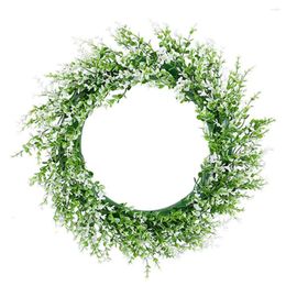 Decorative Flowers Latest Model Garland Wreath 2024 40 Cm Artificial Decoration Eucalyptus Simulated Spring Product Name Brand