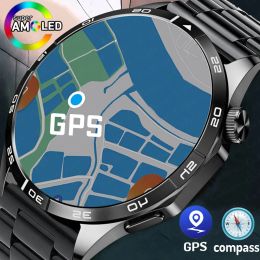 Watches For Watch 4 Smart Watch Men Bluetooth Call 1.43 inch AMOLED 466*466 HD Screen Business Watch IP68 Waterproof Smartwatch 2024 New