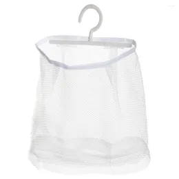 Storage Bags Bag Travel Laundry Hanging Mesh Hook Up Pp For Home Peg Clothespin Fruit Holder