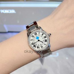 Dials Working Automatic Watches carter Womens Watch London SOLO Series W6701004 Precision Steel Inlaid English Edition