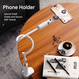 Oatsbasf Bedside Phone Stand Clip Holder 900° Free Rotation Lazy Bracket 10kg Load Bearing Accessories 240418