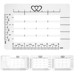 Storage Bottles 4pcs Journal Addressing Stencils Sewing Template Students Stationery Envelope Stencil