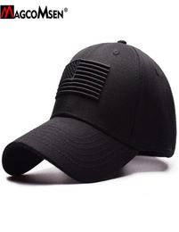 Ball Caps MAGCOMSEN Tactical Baseball Cap Men Summer USA Flag Sun Protective Snapback Casual Golf Army Hat4772850