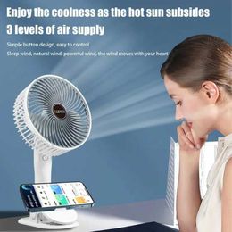 Other Appliances Electric Fan Mini 3-speed Charging Manual Fan Electric Desktop Fan Portable Fan Home Travel Office J240423