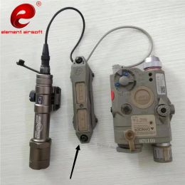 Lights Element Airsoft Equipments Tactical Flashlight Softai Peq 15 Dual Switch Ir Surefir M600 M300 Dbal Laser Weapon Light Switch Ac
