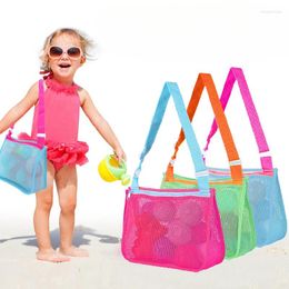 Storage Bags 1PC Cosmetics Mesh Bag For Travel Beach Toy Sorting Clothing Crossbody Shoulder Package With Zippered Swimming