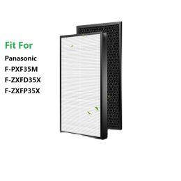 Purifiers Air Purifier Philtre Replacement Collect Dust Hepa Fzxfp35x and Activated Carbon Philtre Fzxfd35x Set for Panasonic Fpxf35m
