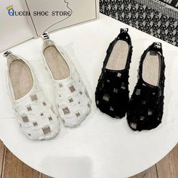 Casual Shoes Summer Mesh Breathable Hollow Set Feet Beanie Fashion Trend Beggar Flat Large Size 41