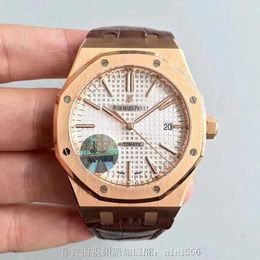 Designer Watch Luxury Automatic Mechanical Watches Series 15400 or Machinery Rose Gold Belt Whiteboard 41 Mm Diameter 3120 Movement Doublesided Sapphire Glass Mir
