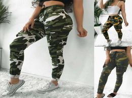 Running Pants Women Camouflage Jogger Camo Print Joggers Elastic Waist Casual Sweatpants Skateboarding8865332