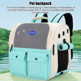 Bags Pet Backpack Expandable Carrier Bag Portable Cat Small Dogs Outdoor Carrier Foldable Ventilated Design Large Cat Dog Backpack