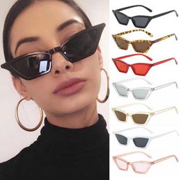 Sunglasses Sexy Triangle Cat Eye Sunglasses for Women Small Frame UV400 Shadow Polarization Retro Glasses Outdoor Sun Protection Glasses J240423