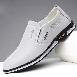 Brand Fashion Men Loafers Leather Casual Shoes High Quality Adult Moccasins Driving Male Footwear Unisexd55 240420