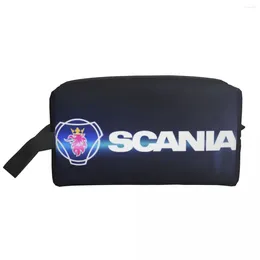 Storage Bags Scanias Logo Printing Cosmetic Bag Women Kawaii Big Capacity Makeup Case Beauty Toiletry