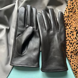 Guanti da uomo guanti di pelle di pecora guanti interi guanti autunno e inverno in camicia di calore e dimensioni XL.