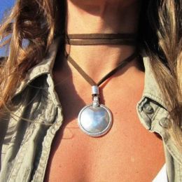 Necklaces Bohemian Wrap Necklace Double Side Boho Jewellery Hippy Minimalist Layered Necklace Long Choker Accessories