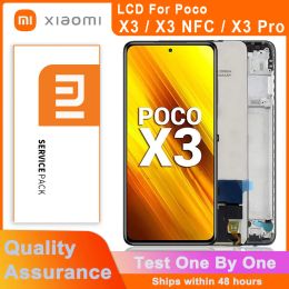 Screens Original 6.67'' Display for Xiaomi Poco X3 / X3 NFC / X3 Pro LCD Touch Screen Digitizer Assembly For Xiaomi Poco X3 M2007J20CG