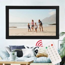 Frames 21.5 Inch Digital Photo Frame IPS Screen 1920x1080 HD Advertising Machine with Remote Control
