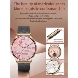 the Best Gift for Girls Ladies' Smart Watch IP68 Waterproof Heart Rate Blood Monitor Sports Luxury Smartwatch